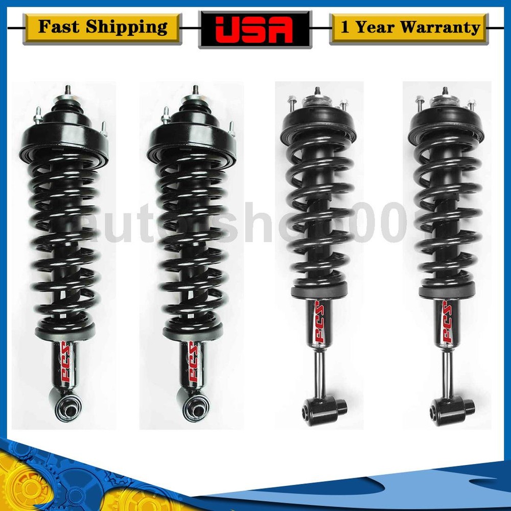 4 Front Rear FCS Struts Coil Spring Strut For Mercury Mountaineer 2005 2004