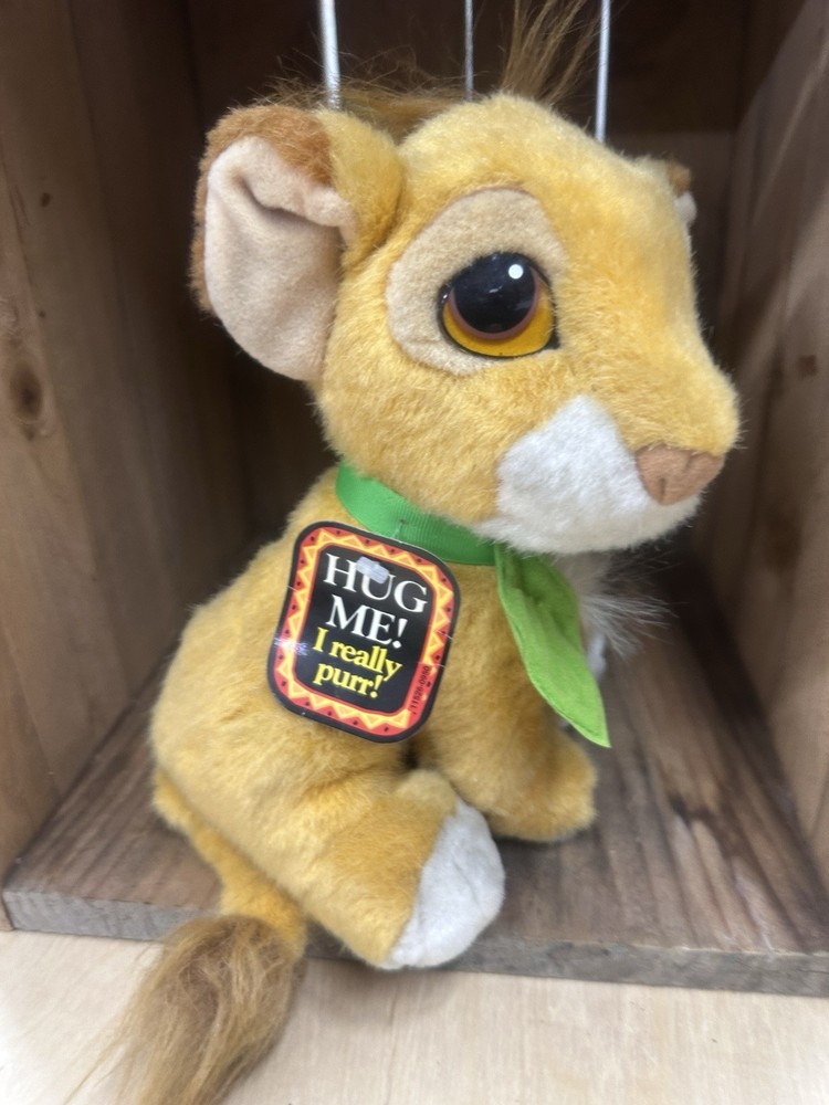 VINTAGE 1993 DISNEY THE LION KING PURRING BABY SIMBA STUFFED ANIMAL PLUSH Read