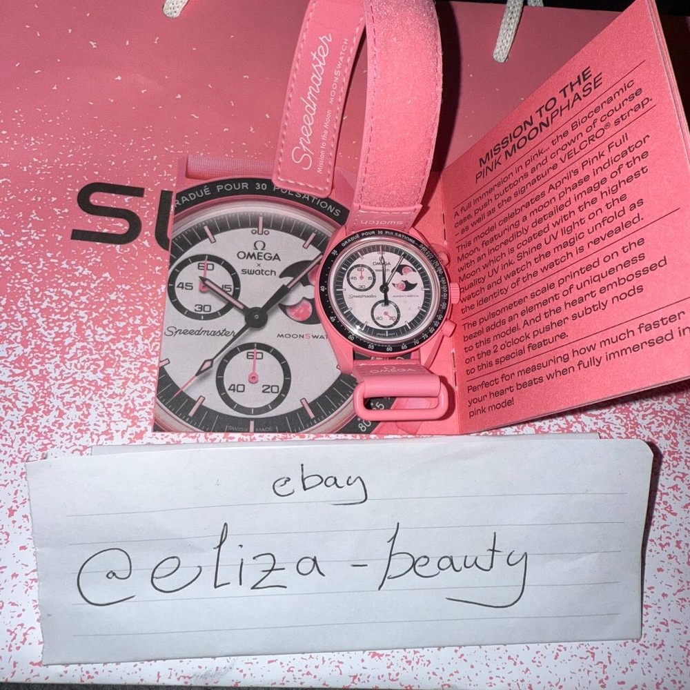 Omega Swatch 🌸MISSION TO THE PINK MOONPHASE 🌸 (limited time only)-image