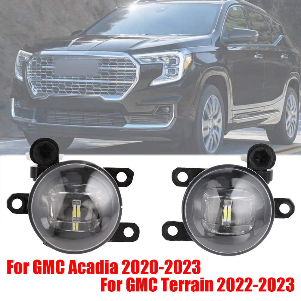 Fog Lights for 2020-2023 Gmc Acadia Front Driver+Passenger Side Led Assembly