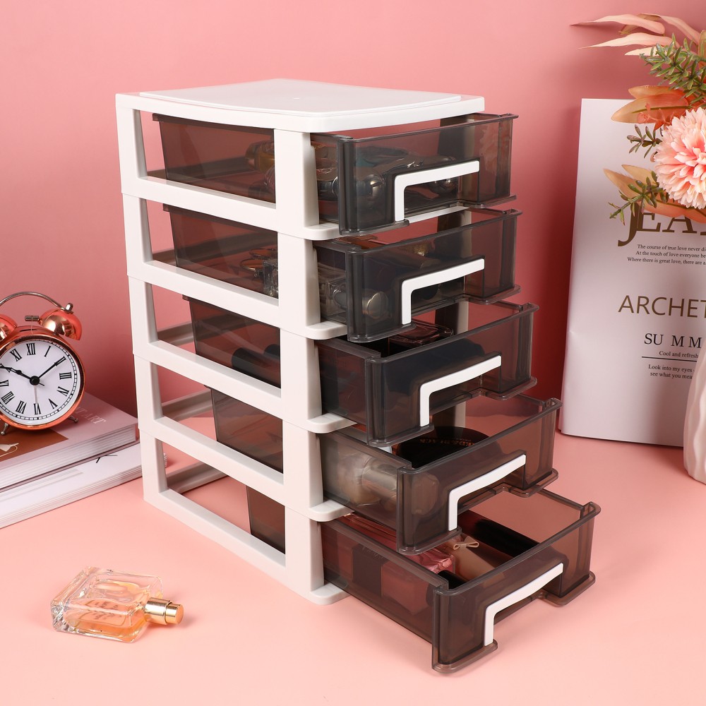 Desktop Storage Organizer with Drawers for Office & Tabletop