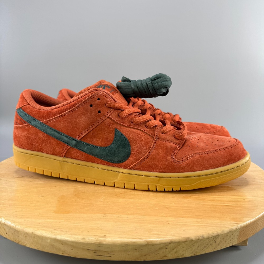 Nike SB Dunk Low Burnt Sunrise Men's Size 18 Shoes Orange Suede Skate Gum Sole