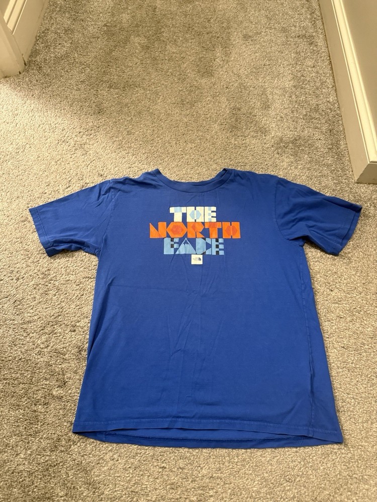 North Face Boys Blue Tshirt Size L