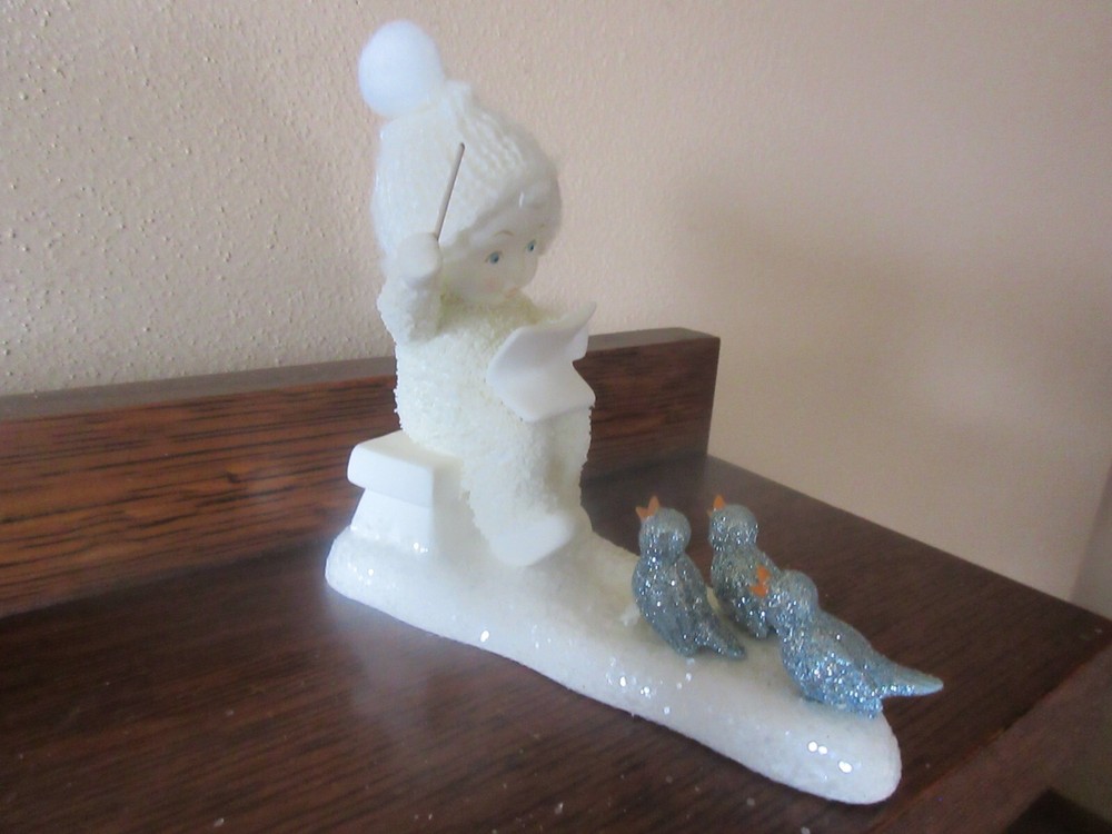 Department 56 Snowbabies Peace Collection Three Tweets for Peace Figurine