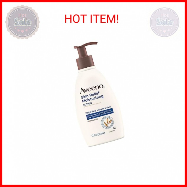 Aveeno Skin Relief Moisturizing Lotion for Very Dry Itchy Skin with Soothing Oats