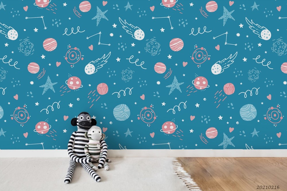 3D Planets Constellations Mode Wall Murals Wallpaper Murals Wall Sticker 3