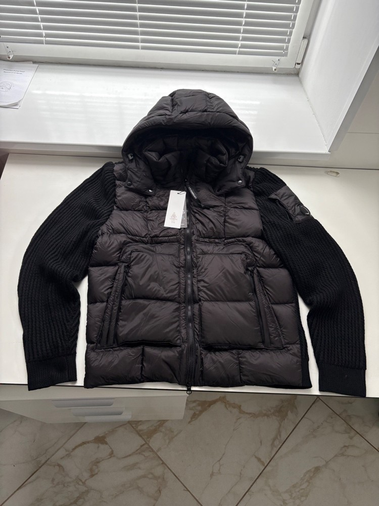 cp company dd shell jacket cardigan lens black size L