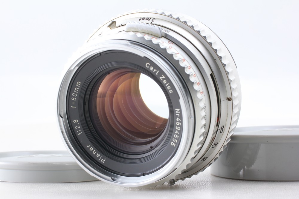 Hasselblad Carl Zeiss Planar 80mm F2.8 Chrome Lens Mint with Cap Japan