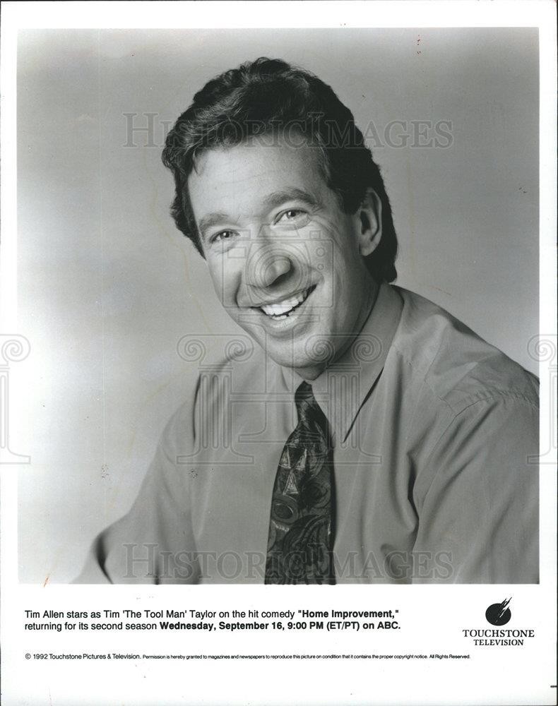 1992 Press Photo Tim Allen The Tool Man Home Improvement - dfpb48159