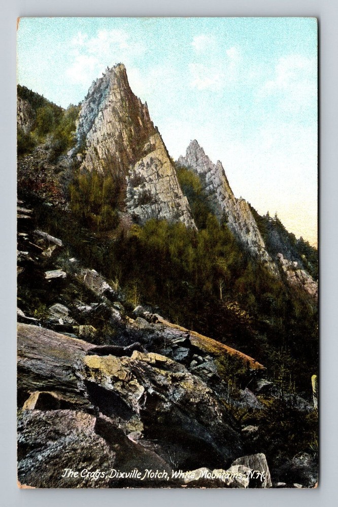 White Mountains NH-New Hampshire, The Crags, Dixville Notch, Vintage Postcard