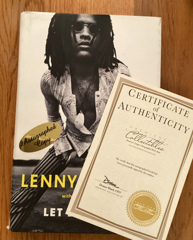 LENNY KRAVITZ AUTOGRAPHED 