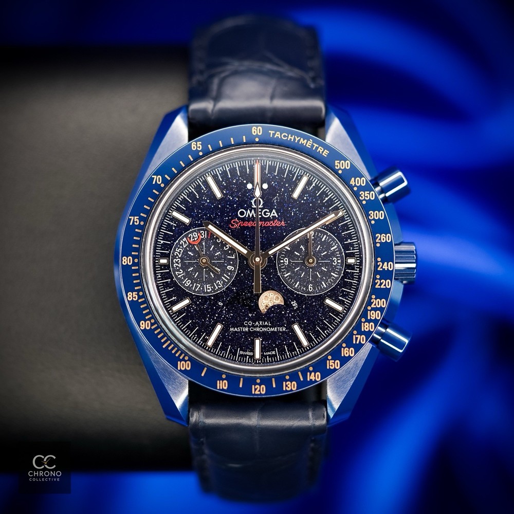 Omega Speedmaster 304.93.44.52.03.002 44.25mm “Blue Side Of The Moon” Aventurine