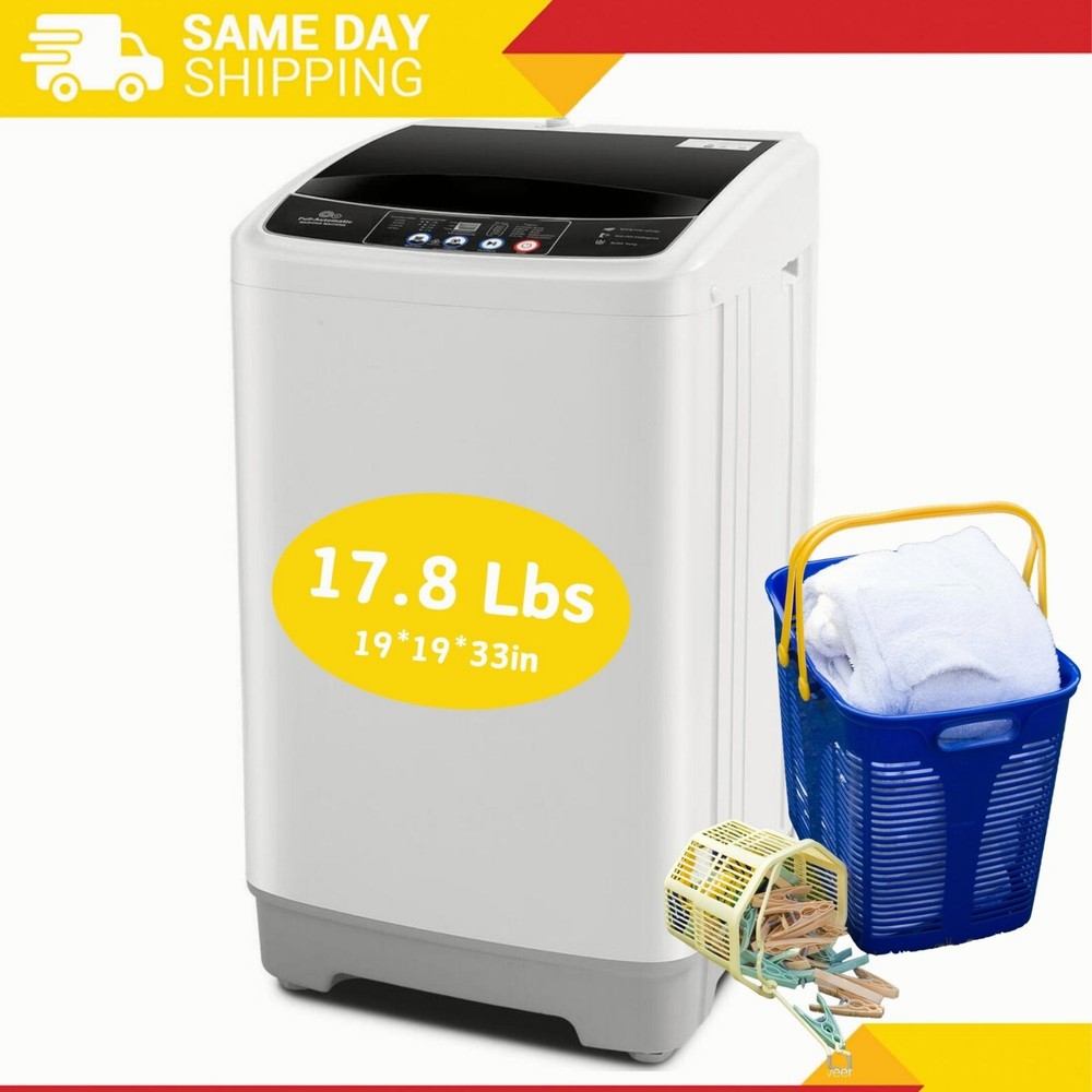 Compact Portable Top Load Washer for Dorms Apartments RVs - Full Auto-image