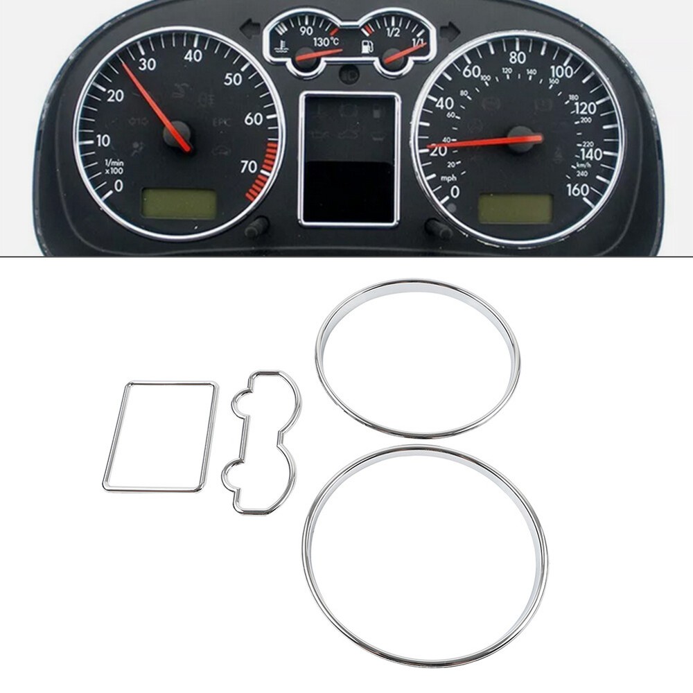 Speedometer Gauge Dial Rings Trim For VW Golf MK4 Passat B5 T4 Van Jetta 4 Bora