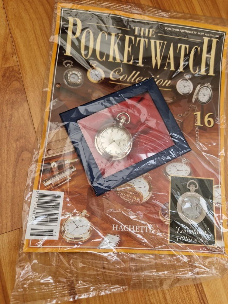 HACHETTE CLASSIC POCKET WATCH COLLECTION - LOUISIANA 1910S STYLE WATCH #16 + MAG