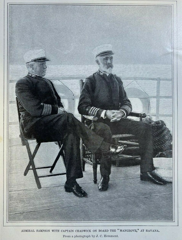 1899 Admiral William T. Sampson Spanish American War illustrated