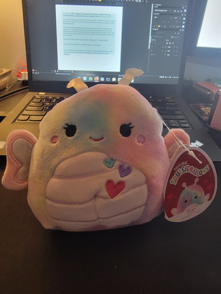 Squishmallows Wren The Butterfly 5.5 Inch Plush Stuffed Animal by Kellytoy 2021 Edition