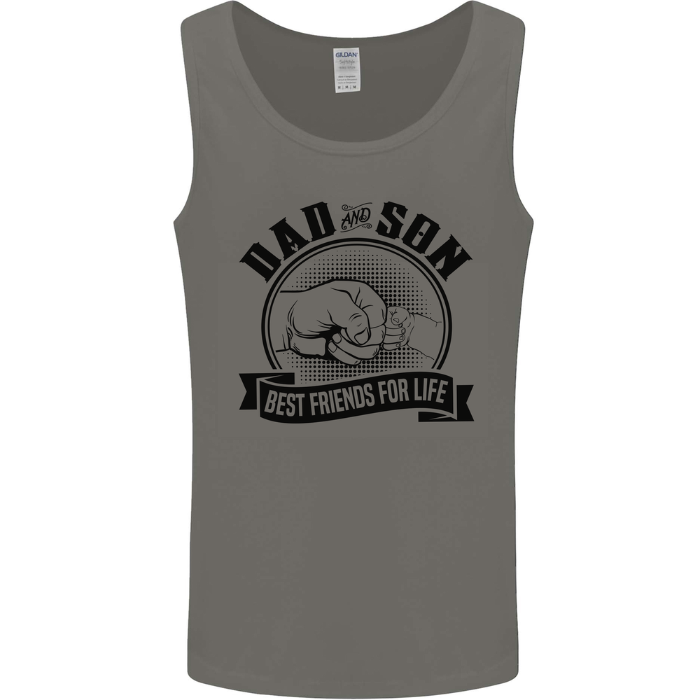 Dad & Son Best Friends For Life Mens Vest Tank Top