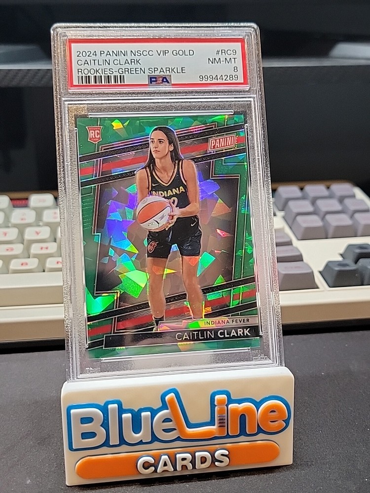 2024 GREEN SPARKLE #RC9 CAITLIN CLARK 56/99 PSA 8