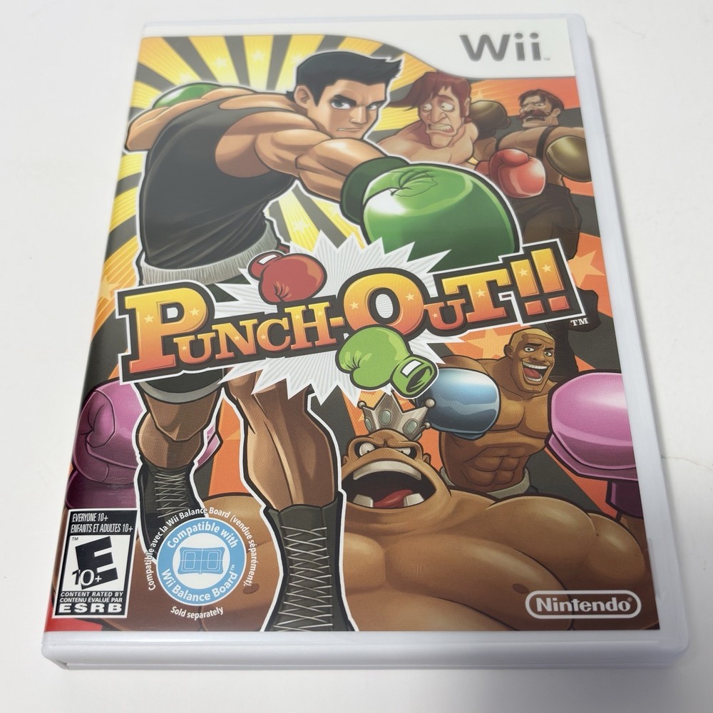 Punch-Out!! Nintendo Wii Complete CIB Tested Clean Fast Shipping