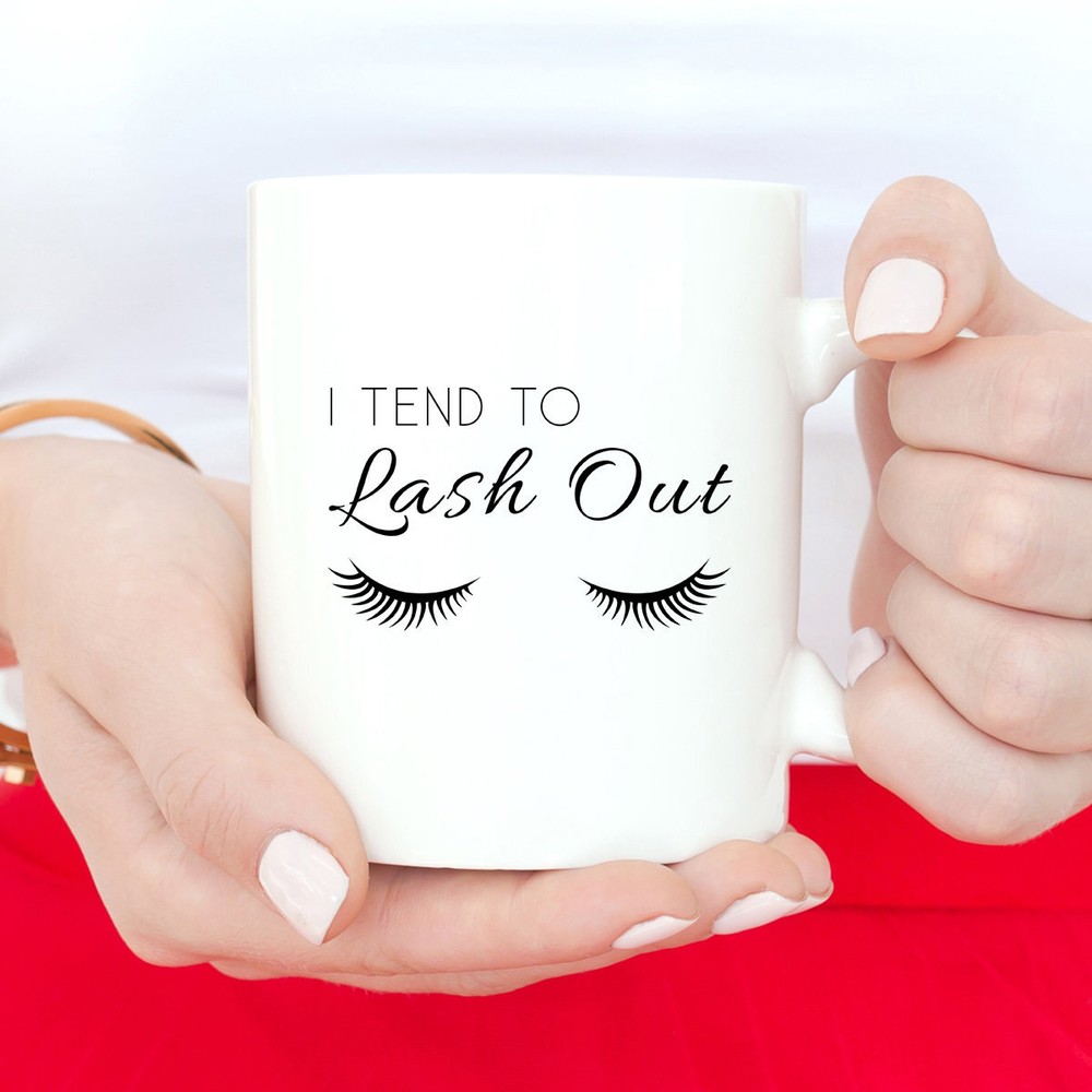 Funny Coffee Mug Makeup Artist Mug Gifts For Makeup Artists I Tend To Lash Out