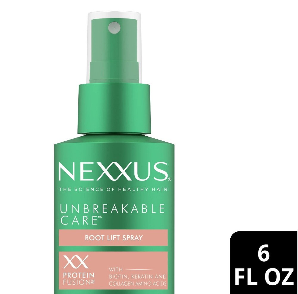 Nexxus Unbreakable Care Root Lift Thickening Hairspray with Biotin Keratin 6 oz