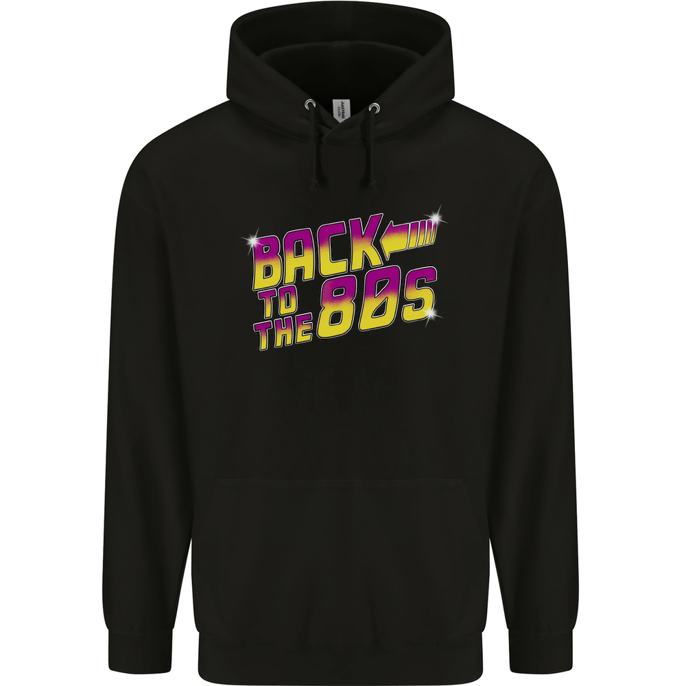 Back to the 80s Retro Pop Music Birthday Mens 80% Cotton Hoodie