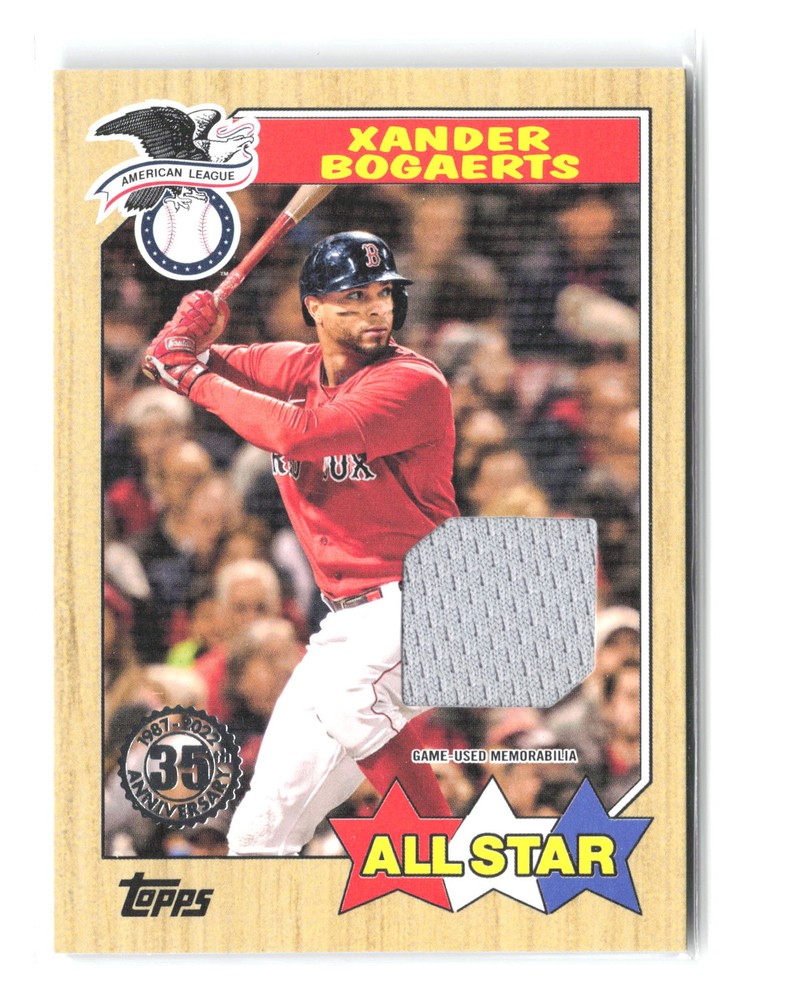 2022 Topps #87ASR-XB Xander Bogaerts 1987 35th Anniversary All-Stars Relics