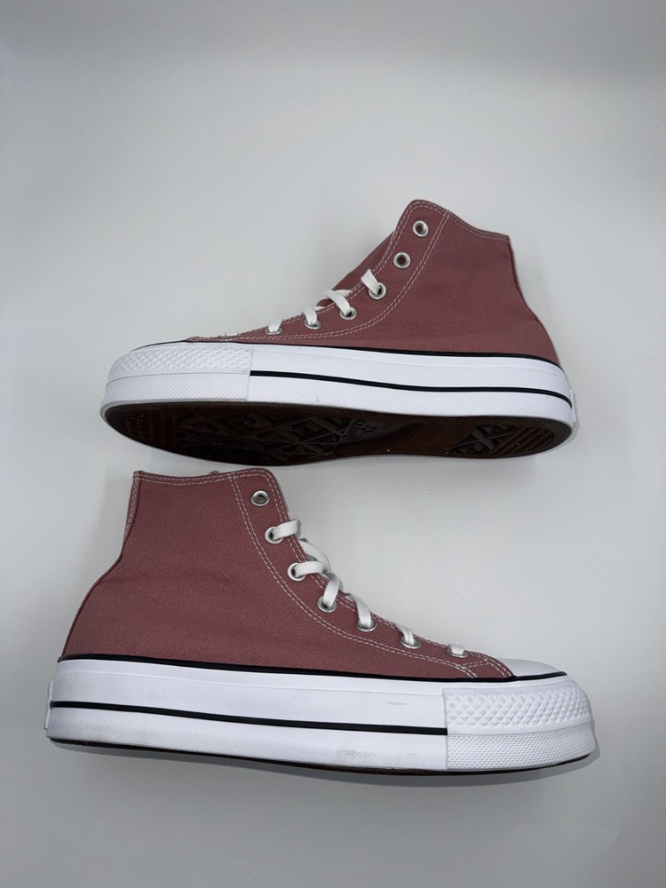 Women's Converse Chuck Taylor All Star  Lift Hi Burgundy/ White A16045F Size 9.5