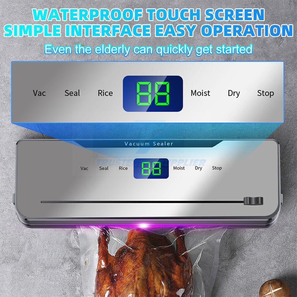 Commercial Vacuum Sealer Machine with 30 Free Bags for Food Preservation