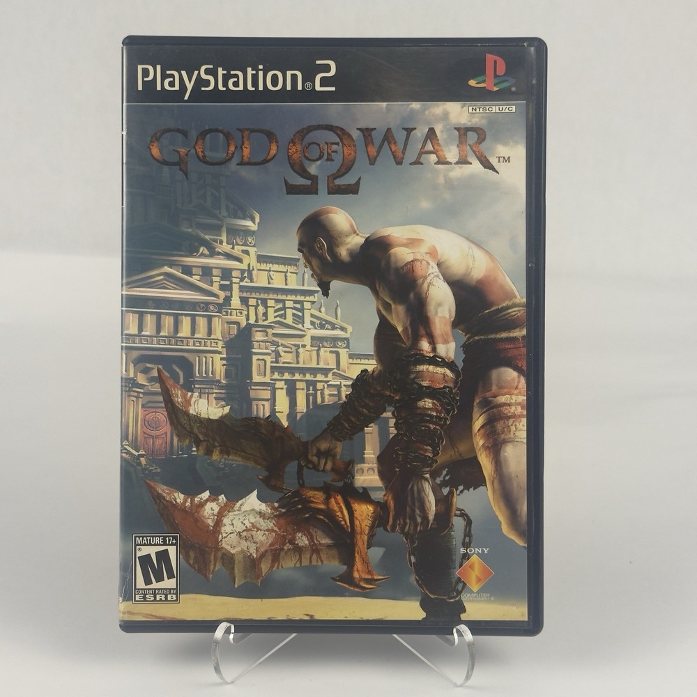 God of War (Sony PlayStation 2, 2005) CIB, Black Label Case, Red Label Game