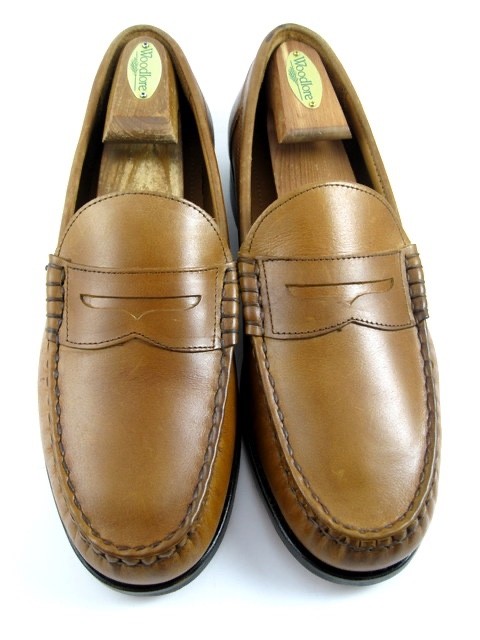 Allen Edmonds Newman Mens Leather Penny Loafer in Pecan Size 9D Worn Once 609N