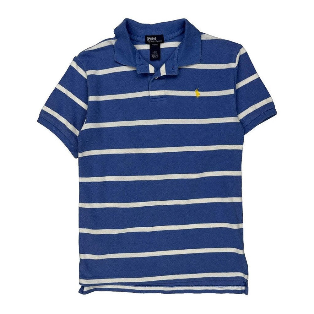 Age 10 Polo By Ralph Lauren Polo Shirt - Medium Blue Cotton