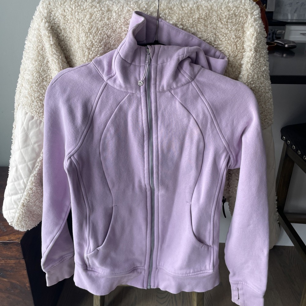 Lululemon Scuba Full Zip Hoodie Lavender Size 6