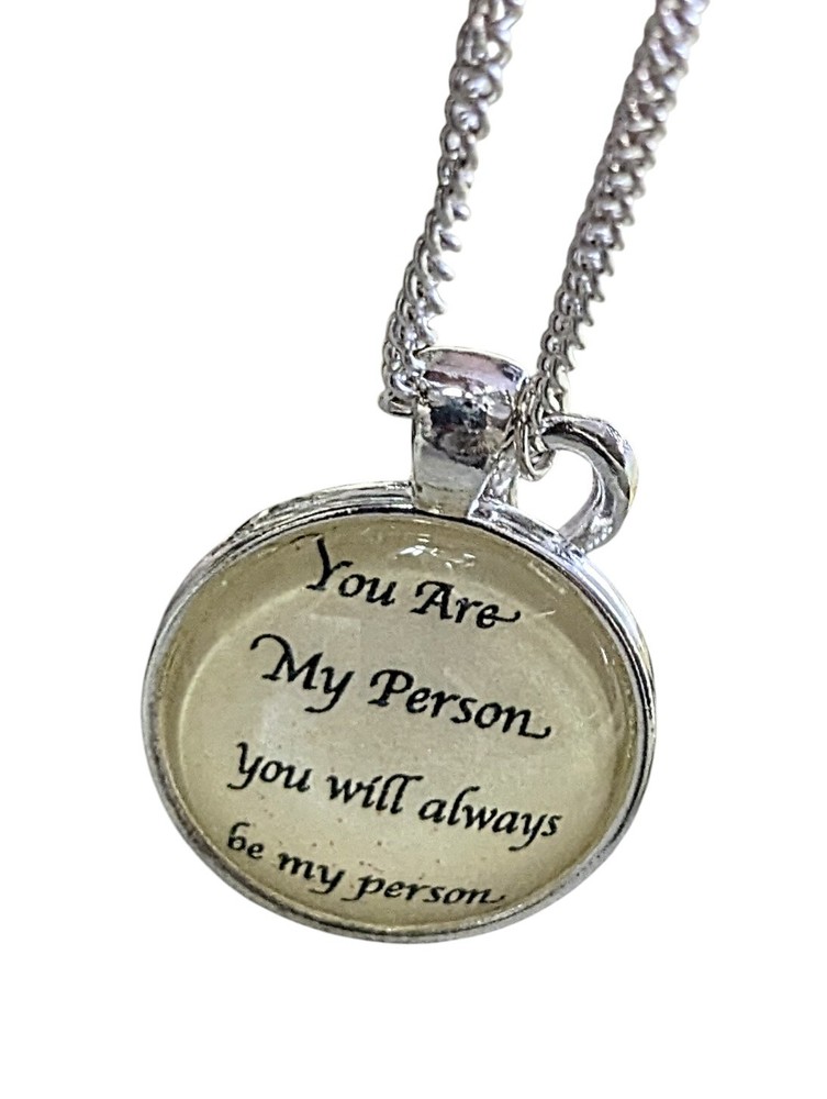 Personalized Keepsake Pendant Necklace - You Are My Person