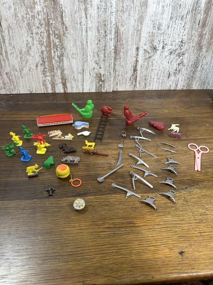 Vintage Plastic Toy Lot - Cereal Prize Style - Mixed Animals & Novelties