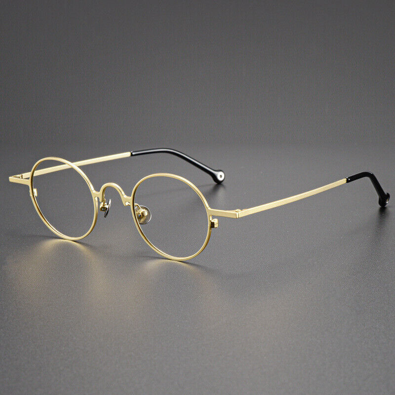 Retro Round Pure Titanium Spectacles Japan style Eyeglass frames Vintage Glasses