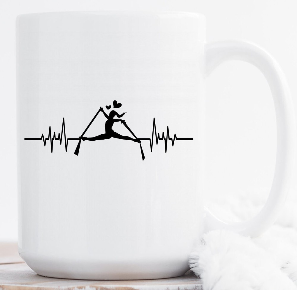 Aerial Dance Heartbeat Mug Gift for Dancers and Aerialists