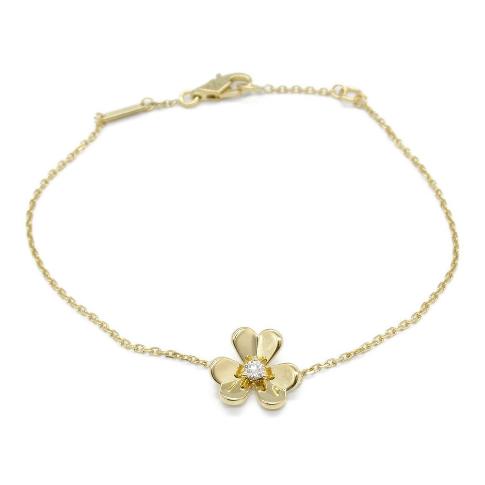Van Cleef & Arpels Frivole Mini Bracelet 1P Diamond VCARP0J200 18KYG Gold Used