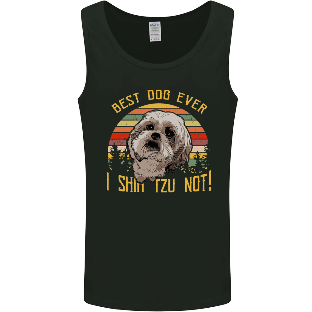 Best Shih Tzu Lover Mens Vest Tank Top for Dog Enthusiasts