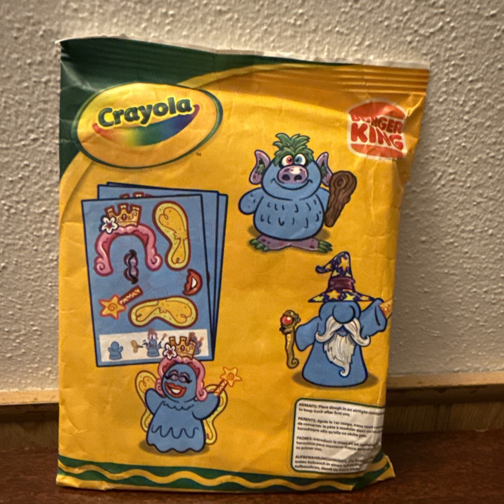 2022 Burger King Crayola Trolls Dough & Decorate Kit New Sealed