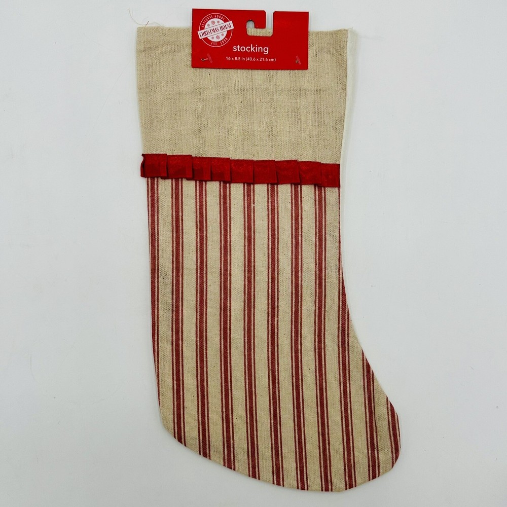 Seasonal Goods “Christmas House” Fabric 16” Christmas Stocking-image