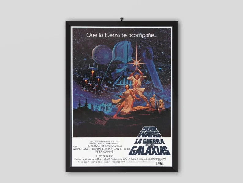 Star Wars Episode IV A New Hope 1977 Spanish Movie Poster