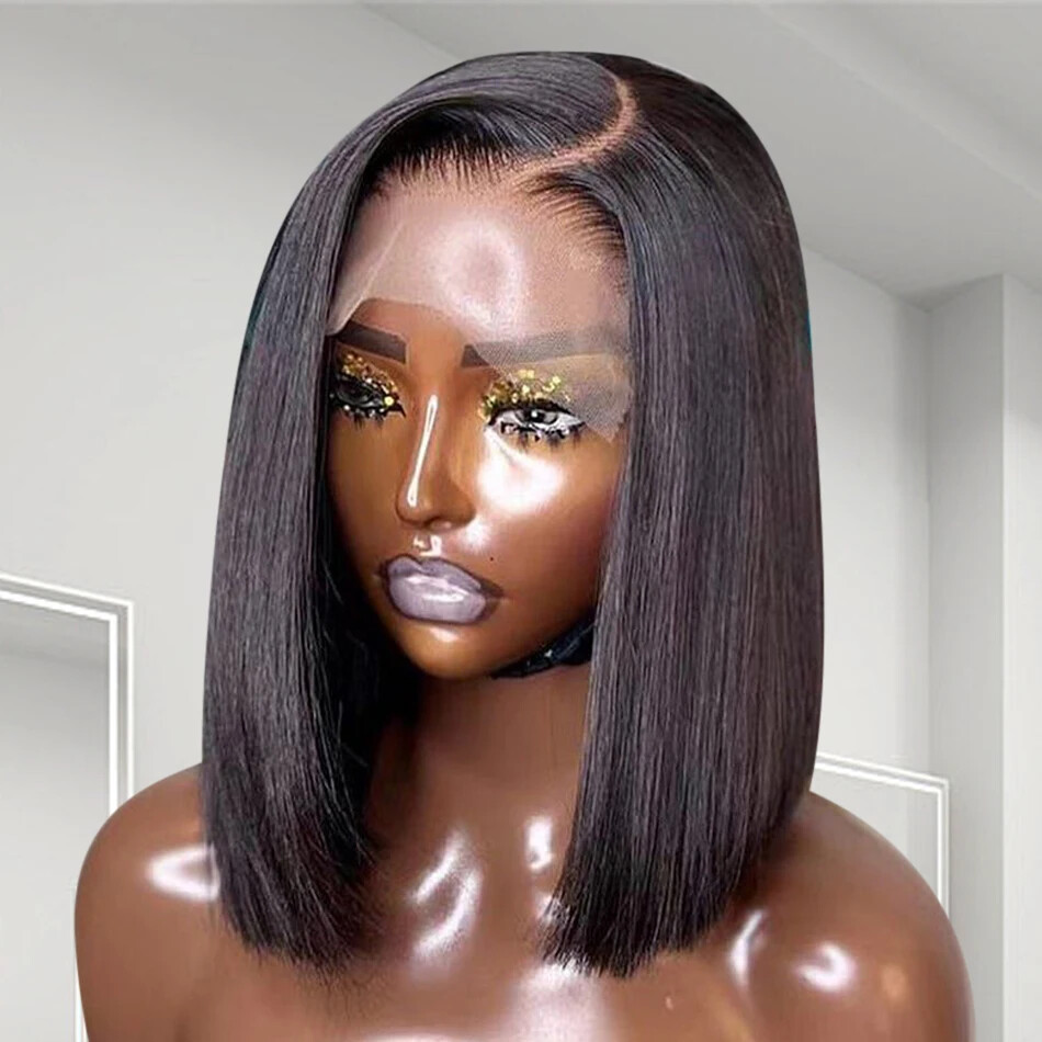 5X5 Glueless Wear to Go Bob Lace Front Wig Pre Plucked Human Hair