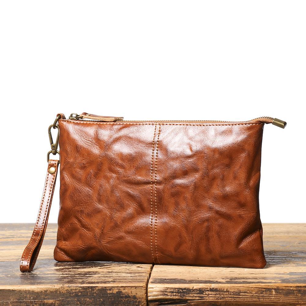 Leather Zipper Credit Card Holder Wallet for Women - Multicolor Medium Modern Gift