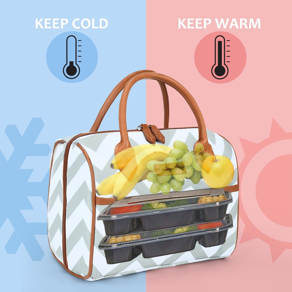 Insulated Kids Lunch Bag Portable Cooler Tote for Picnics