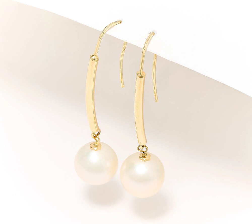 Honora Cultured Ming Pearl Dangle Earrings, 14K Gold