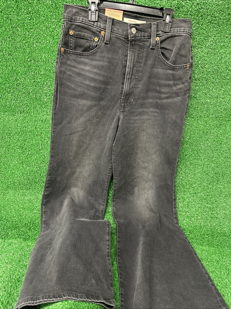 Levis Womens High-Rise Ribcage Flared Jeans 30x32