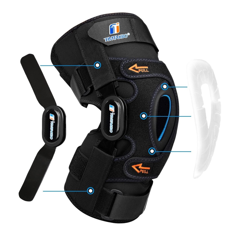 2.0 XXL Hinged Knee Brace for Pain Relief with Gel Patella Support