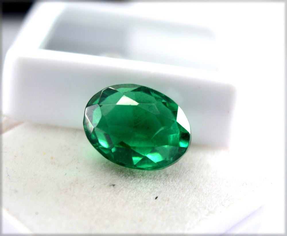 6.80 Ct Natural Unheated Zambian Emerald A++ Cut Loose Gemstone E375 Certified